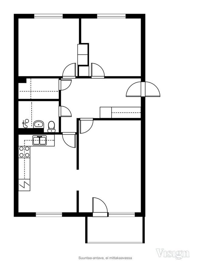 Asuntos-1 Appartement Lahti Buitenkant foto
